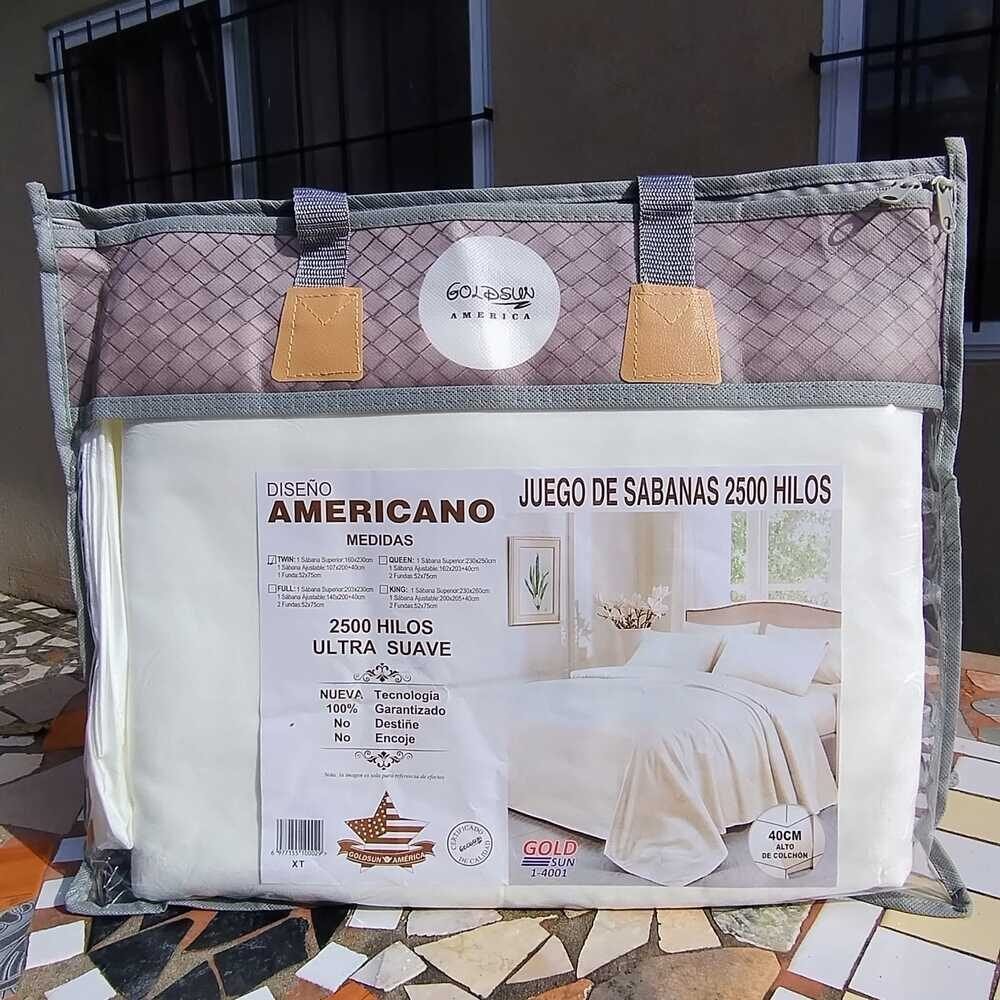 Juego de Sábanas 2500 hilos Goldsun - Twin
